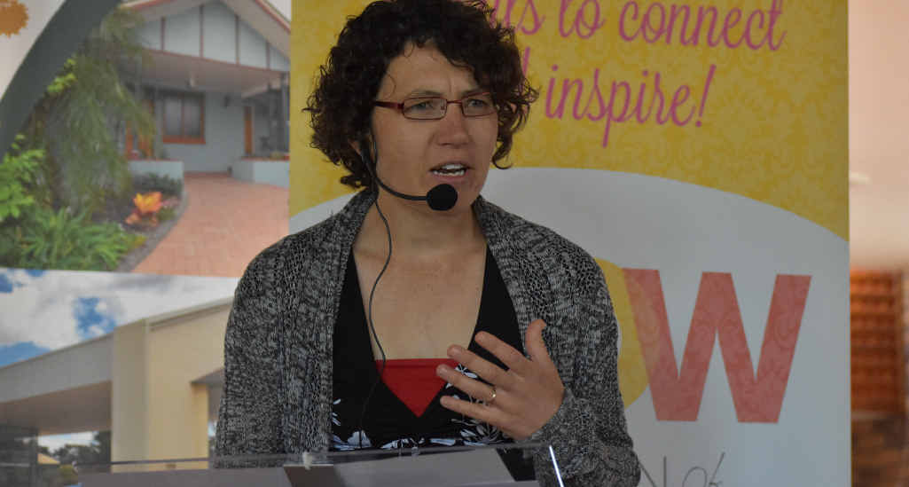 INSPIRED: Carmel Wooding spoke about happiness in her Five Minutes of Wisdom speech at the Women of Warwick breakfast.